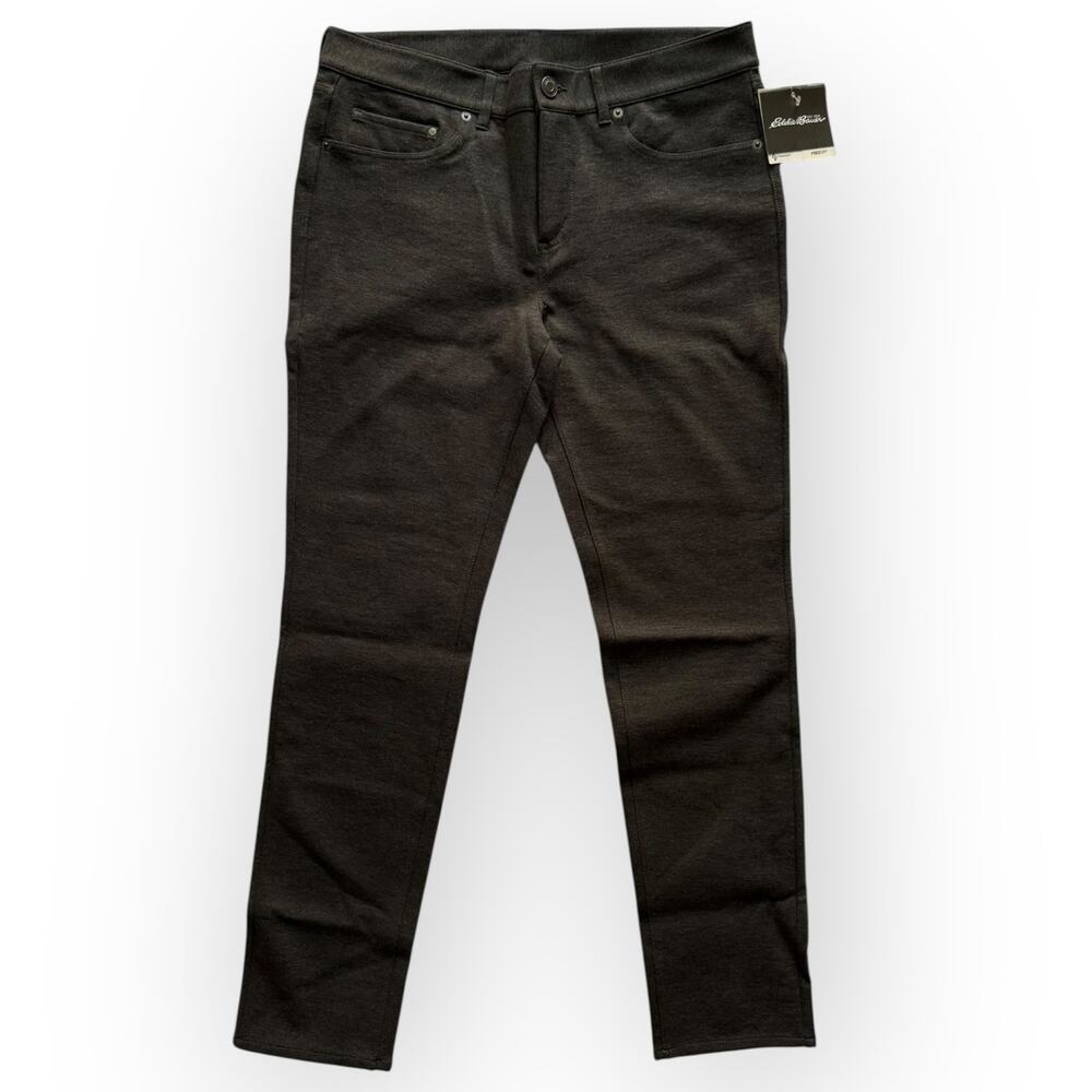 NWT Eddie Bauer Women's Gray Passenger 5 Pocket Hiking & Travel Pants Size 12